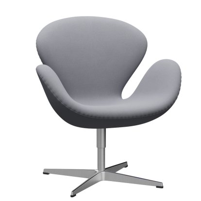Fauteuil Swan (cygne), Hauteur spéciale 48 cm, Christianshavn, Christianshavn 1170 - Gris uni clair