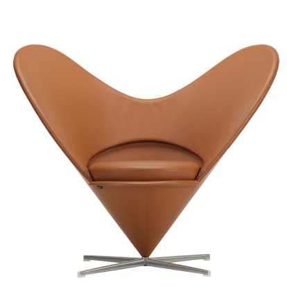 Fauteuil Heart Cone Chair, Cuir Premium F cognac