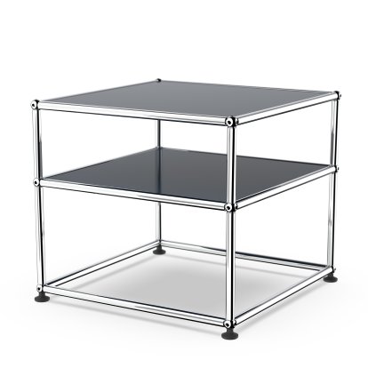 USM Haller table d'appoint Type 2, Métal, Bleu acier RAL 5011