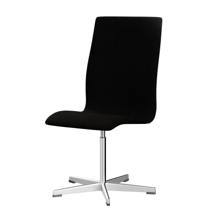 Chaise Oxford, Sans accotoirs, Dossier moyen, Piètement fixe, Hallingdal 65, 173 - Black/grey
