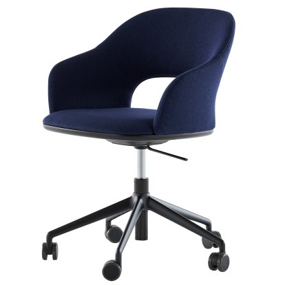 521 Chaise pivotante, Noir (RAL 9005), Tissu Arco - ink