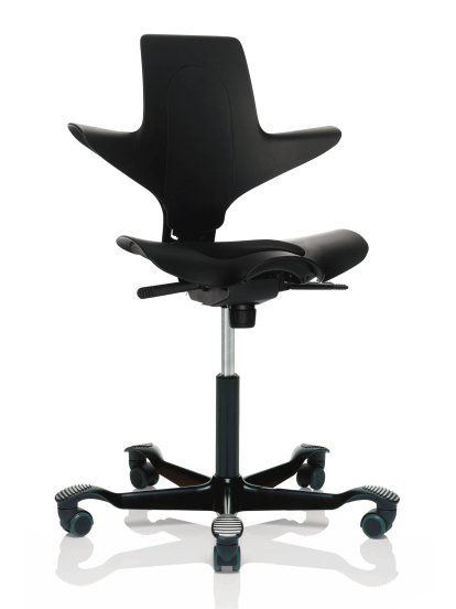 Capisco Puls 8010, Black, Xtreme noir, Noir