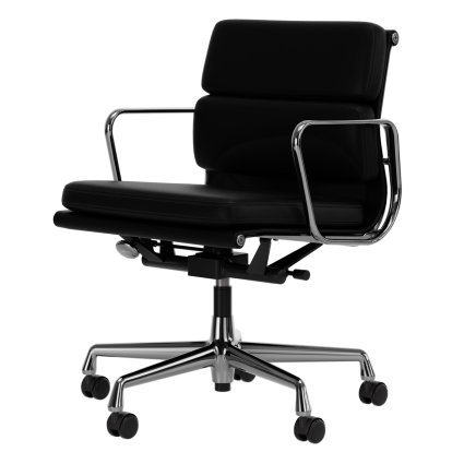 Soft Pad Chair EA 217, Poli, Cuir Premium F nero, Plano nero