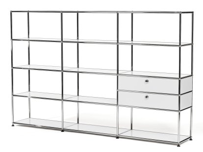 USM Haller Étagère de salon XL Type 2, Blanc pur RAL 9010