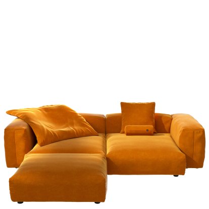 Vetsak Sofa Set 3, Suave - Orange, Avec coussin