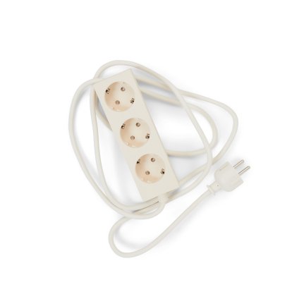 Bloc d'alimentation Bar / multiprise Beam, 3 prises électriques, Perle, 2 m