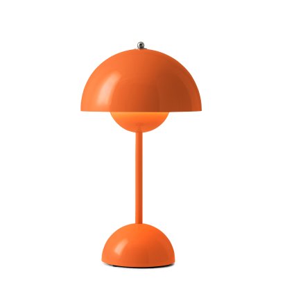 Lampe Flowerpot VP9 Portable, Orange acidulée