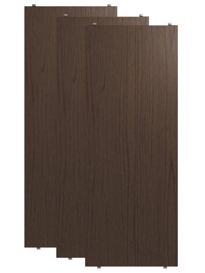 Planche String System (lot de 3), 78 x 30 cm, Placage de chêne foncé