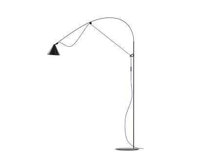 Lampadaire Ayno L, Noir, Outremer, 3000 K