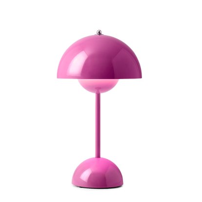 Lampe Flowerpot VP9 Portable, Rose acidulé
