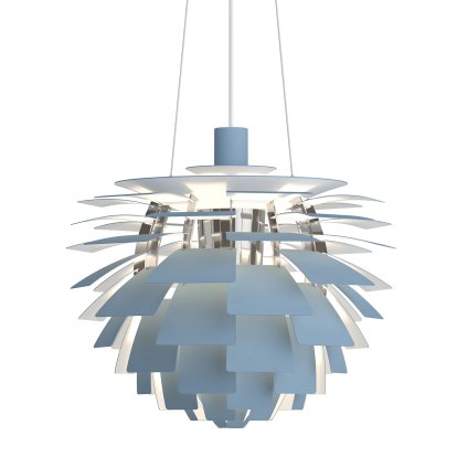 Suspension PH Artichoke, Dusty blue / Chrome, Ø 48 cm