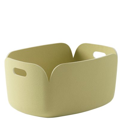 Panier Restore, L 48 cm × l 35 cm, Beige vert