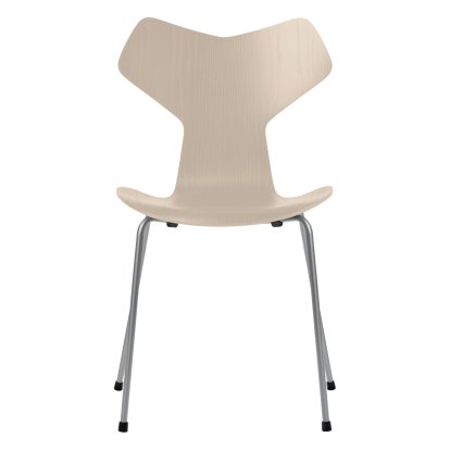 Chaise Grand Prix, Frêne coloré, Beige clair, Silver grey