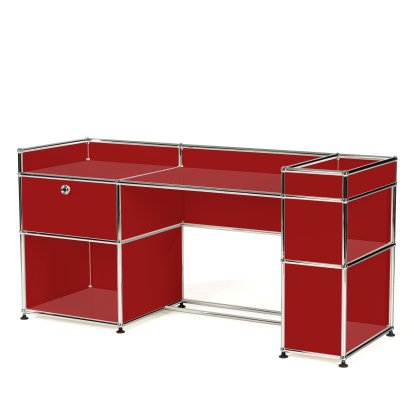 Bureau pour enfants USM Haller, Rouge rubis USM