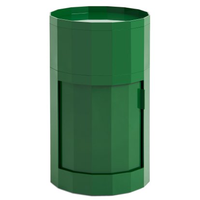 Caisson Facet Cabinet, H 66 x Ø 38 cm, Epinards verts
