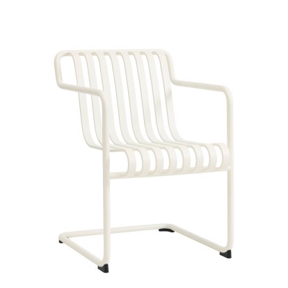 Chaise cantilever Palissade Dining, Blanc crème