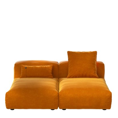 Vetsak Sofa Set 1, M, Suave - Orange, Avec coussin