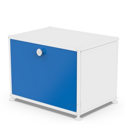 Porte abattante USM Haller, 50 cm x 35 cm, Bleu gentiane RAL 5010