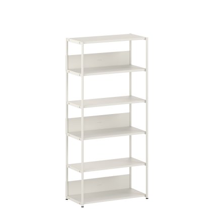 Étagère Unit en acier, 180 cm, Ouvert, Blanc crème