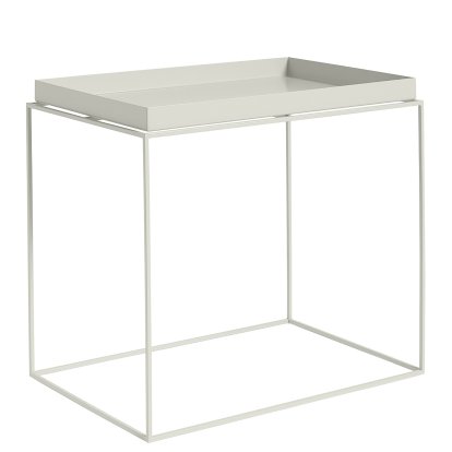Table avec plateau Tray , H 50/54 x L 40 x P 60 cm, Gris foncé
