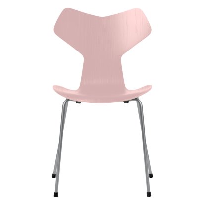 Chaise Grand Prix, Frêne coloré, Rose pâle, Silver grey
