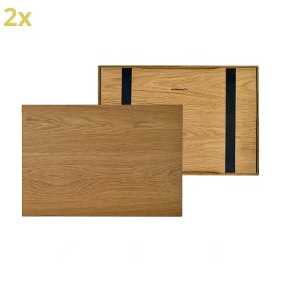 Plateau en bois pour étagères USM Haller, taille L, 50 cm x 35 cm, Chêne, huilé naturel