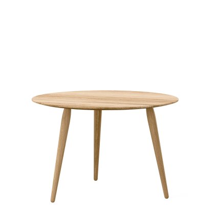 Table PLAYround Bois, Chêne huilé  , ø 60 cm, Chêne huilé  , 38 cm
