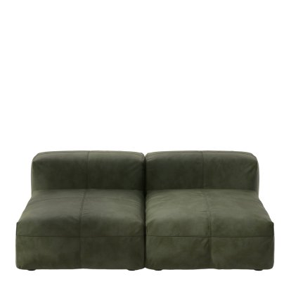 Vetsak Sofa Set 1, M, Cuir - Olive, Sans coussin