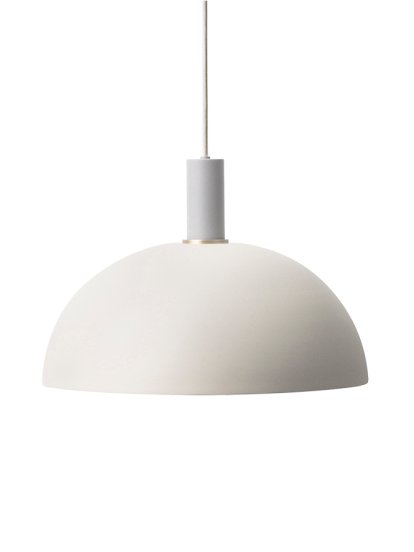 Collect Lighting, Bas, Gris clair, Dome, Light grey