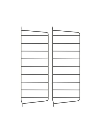 Échelle murale String System, Lot de 2, 50 x 20 cm, Gris foncé