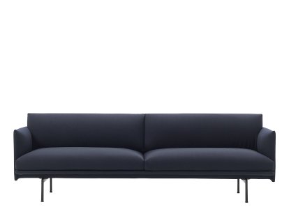 Canapé Outline , 3 places, Tissu Vidar 554 - Bleu noir