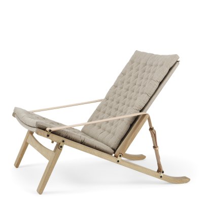 FK10 / FK11 Plico Chair, Dossier bas (FK11), Chêne laqué blanc