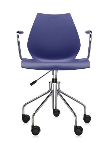 Chaise Maui Swivel Chair, Avec accoudoirs, Bleu marine