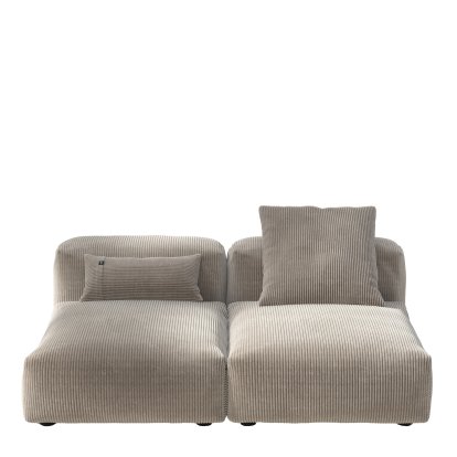 Vetsak Sofa Set 1, M, Cord velours - Platinum, Avec coussin