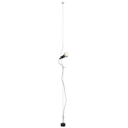 Lampadaire et plafonnier à variateur « Parentesi », Blanc, avec ampoule LED à réflecteur 13 W / 1330 lm
