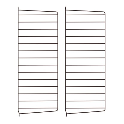 Échelle murale String System, Lot de 2, 75 x 30 cm, Brun foncé