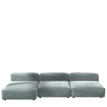 Vetsak Sofa Set 4, Cord velours - Menthe, Sans coussin