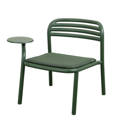 Fauteuil lounge Bliss avec table d'appoint, Vert foncé, Vert clair