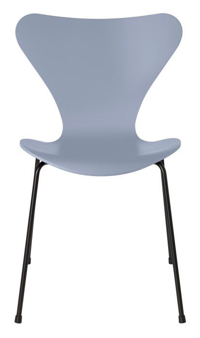 Série 7 chaise 3107, Laqué, Bleu lavande, Noir