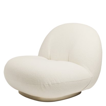 Fauteuil Lounge Pacha, Harp, Or nacré, Fixe