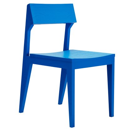 Chaise Schulz, Frêne Berlin bleu, Non rembourré