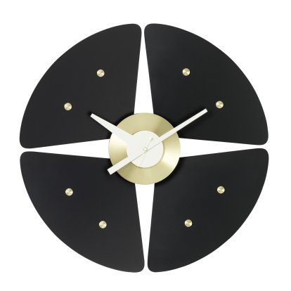 Horloge Petal Clock Black