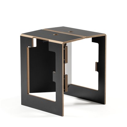Tabouret pliant Falter, Noir