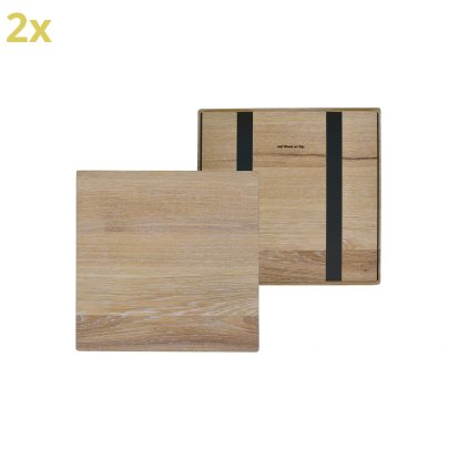 Plateau en bois pour étagères USM Haller, taille L, 35 cm x 35 cm, Chêne, huilé blanc