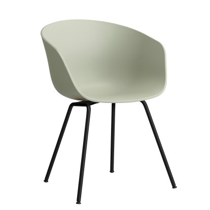 Chaise About A Chair AAC 26, Pastel green 2.0, Acier thermolaqué noir