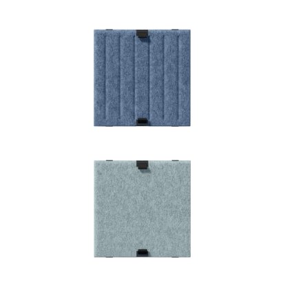 USM Haller Soft Panel Duo pour étagère USM, 35 cm x 35 cm, Bleu / Bleu clair