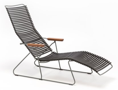 Chaise longue Click, Noir