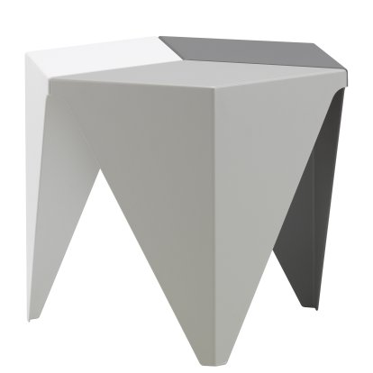 Table Prismatic, Three-tone gris clair
