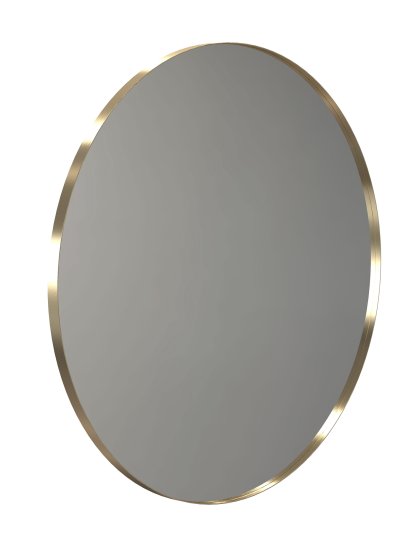 Unu Miroir rond, ø 100 cm, Or brossé