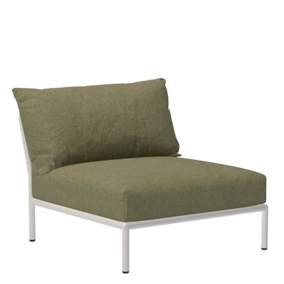 Fauteuil lounge Level 2, Muted White, Feuille